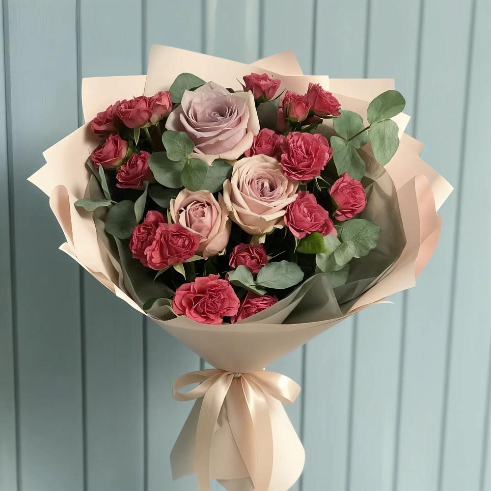 Букет цветов из: Гвоздики и Розы в Адыгейске