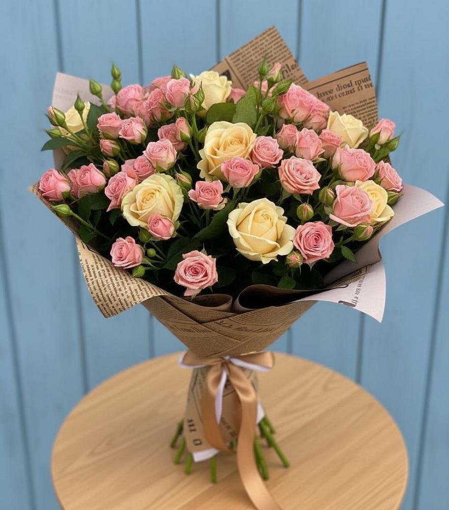 Букет варенье из роз в Адыгейске Букет цветов из: Розы в Адыгейске