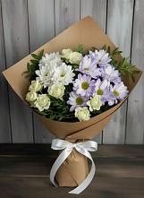 Букет цветов из:  Хризантемы и Розы #REPLACE_PRED# Адыгейске