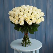 Букет 51 Белая роза Эдлесс Лав #REPLACE_PRED# Адыгейске