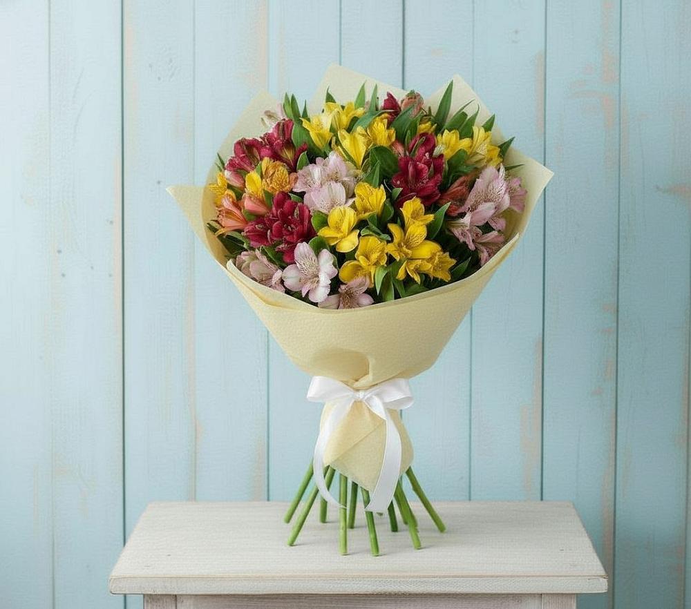 Букет цветов из: Альстромерии в Адыгейске