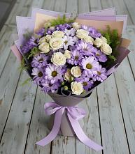 Букет цветов из:  Хризантемы и Розы в Адыгейске