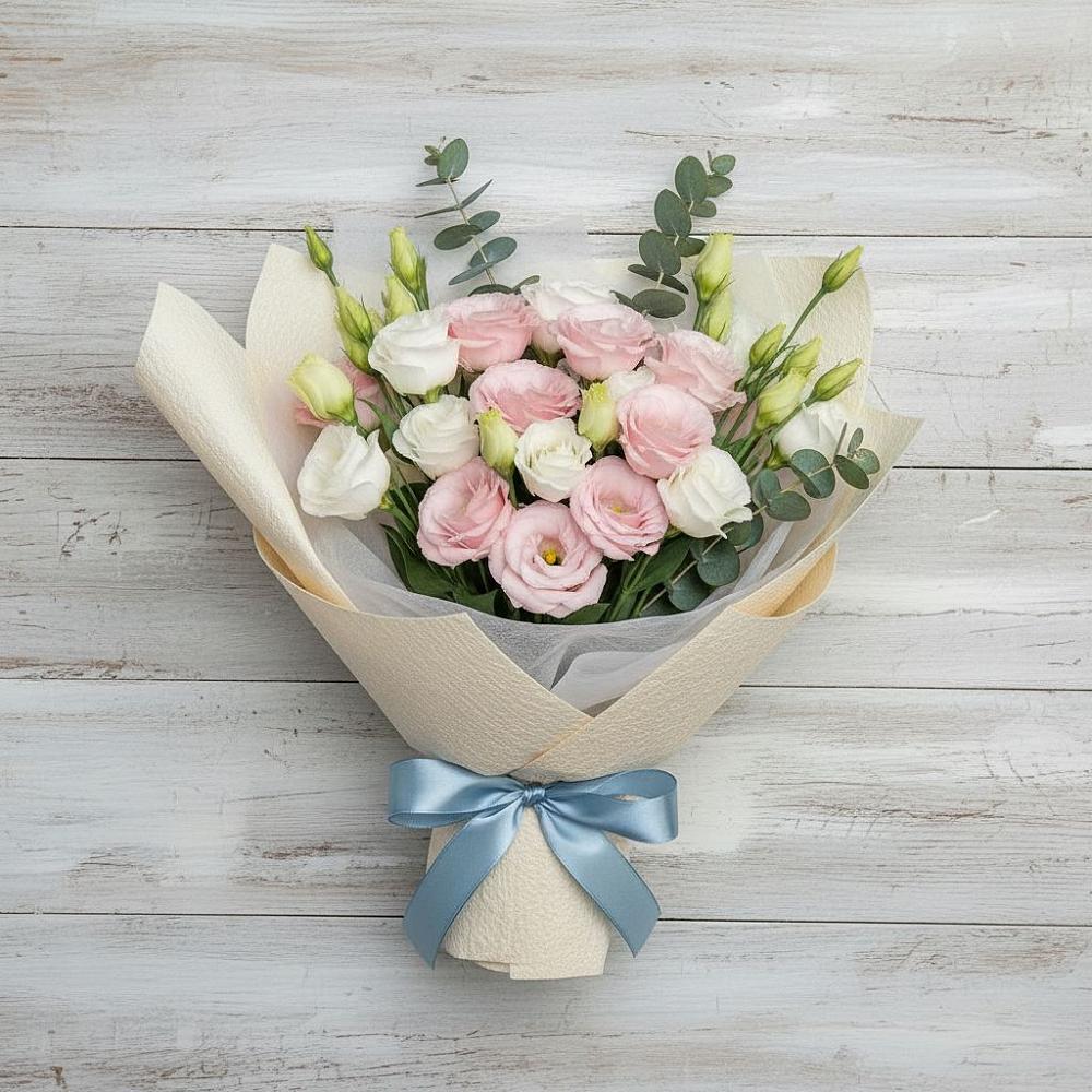 Букет цветов из: Лизиантусы в Адыгейске